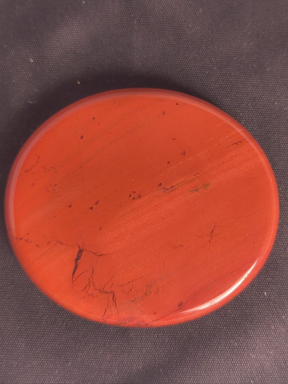 Red Jasper Worry Stone 1.91" 27.4g Polished Palm Stone Root Chakra